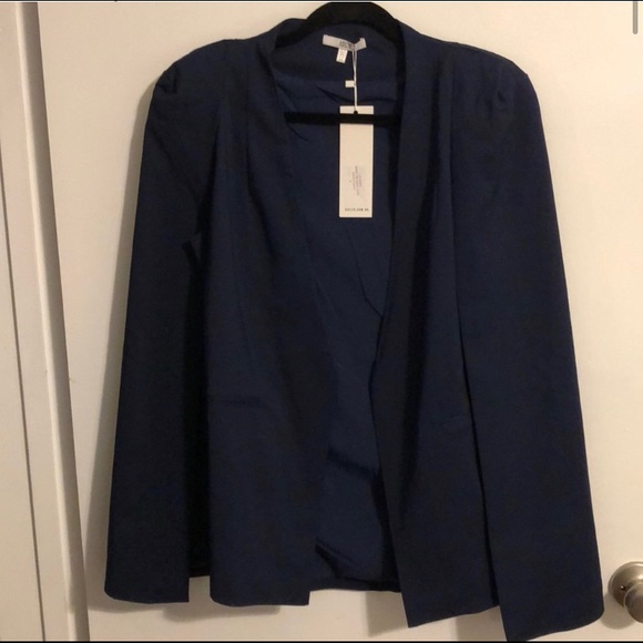 Asilio navy blue cape blazer - Picture 5 of 8